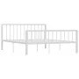 Bettgestell aus weißem Metall, 160 x 200 cm von vidaXL, Betten und Lattenroste - Ref: Foro24-284566, Preis: 101,52 €, Rabatt: %