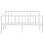 Bettgestell aus weißem Metall, 160 x 200 cm von vidaXL, Betten und Lattenroste - Ref: Foro24-284566, Preis: 101,52 €, Rabatt: %