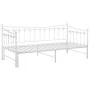 Estructura de sofá cama extraíble de metal blanco 90x200 cm de vidaXL, Camas y somieres - Ref: Foro24-324759, Precio: 169,76 ...