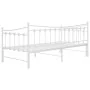 Estructura de sofá cama extraíble de metal blanco 90x200 cm de vidaXL, Camas y somieres - Ref: Foro24-324759, Precio: 169,76 ...