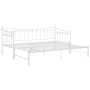Estructura de sofá cama extraíble de metal blanco 90x200 cm de vidaXL, Camas y somieres - Ref: Foro24-324759, Precio: 169,76 ...