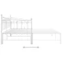 Estructura de sofá cama extraíble de metal blanco 90x200 cm de vidaXL, Camas y somieres - Ref: Foro24-324759, Precio: 169,76 ...
