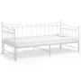 Estructura de sofá cama extraíble de metal blanco 90x200 cm de vidaXL, Camas y somieres - Ref: Foro24-324759, Precio: 169,76 ...