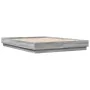 Bed frame with LED lights Sonoma gray 120x200 cm by , Beds and slatted bases - Ref: Foro24-3209805, Price: 138,50 €, Discount: %