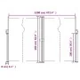 Toldo lateral retráctil marrón 160x1200 cm de , Sombrillas - Ref: Foro24-4004824, Precio: 149,41 €, Descuento: %