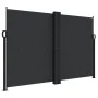 Black retractable side awning 160x1000 cm by , Umbrellas - Ref: Foro24-4004729, Price: 152,94 €, Discount: %
