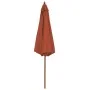 Garden umbrella with wooden pole 300 cm terracotta by vidaXL, Umbrellas - Ref: Foro24-44498, Price: 106,69 €, Discount: %