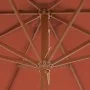Garden umbrella with wooden pole 300 cm terracotta by vidaXL, Umbrellas - Ref: Foro24-44498, Price: 106,69 €, Discount: %