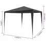 Anthracite gray PE party tent 3x3 m by vidaXL, Tents and gazebos - Ref: Foro24-45086, Price: 59,13 €, Discount: %