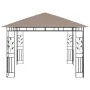 Pavillon mit Moskitonetz und LED-Lichtleiste in Taupe, 3 x 3 x 2,73 m, 180 g/m² von vidaXL, Zelte und Pavillons - Ref: Foro24...