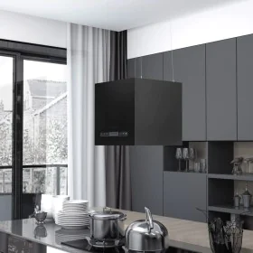 Coated steel LCD touch hanging extractor hood 37 cm by vidaXL, Extractors - Ref: Foro24-51021, Price: 248,68 €, Discount: %