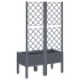 Planter with gray PP trellis 80x40x142 cm by , Pots and planters - Ref: Foro24-367921, Price: 69,67 €, Discount: %