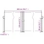 Blaue einziehbare Seitenmarkise 120x600 cm von , Sonnenschirme - Ref: Foro24-4004596, Preis: 120,66 €, Rabatt: %