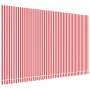 Red and white striped awning replacement fabric 5x3 m by , Awnings - Ref: Foro24-367720, Price: 69,16 €, Discount: %