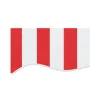 Red and white striped awning replacement fabric 5x3 m by , Awnings - Ref: Foro24-367720, Price: 69,16 €, Discount: %