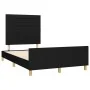 Bed frame with black fabric headboard 120x190 cm by , Beds and slatted bases - Ref: Foro24-3270522, Price: 140,61 €, Discount: %