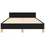 Bed frame with black fabric headboard 120x190 cm by , Beds and slatted bases - Ref: Foro24-3270522, Price: 140,61 €, Discount: %