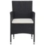Garden dining set 11 pieces black synthetic rattan by vidaXL, Garden sets - Ref: Foro24-3058572, Price: 864,47 €, Discount: %
