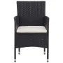 Garten-Essgruppe 11-teilig aus schwarzem synthetischem Rattan von vidaXL, Gartensets - Ref: Foro24-3058572, Preis: 864,47 €, ...