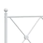 Estructura cama metal con cabecero y pie cama blanca 75x190 cm de vidaXL, Camas y somieres - Ref: Foro24-376559, Precio: 64,7...