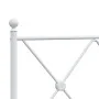 Metallbettgestell mit Kopf- und Fußteil weiß 75x190 cm von vidaXL, Betten und Lattenroste - Ref: Foro24-376559, Preis: 64,72 ...