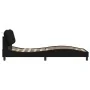 Bettgestell mit schwarzem Stoffkopfteil 80x200 cm von vidaXL, Betten und Lattenroste - Ref: Foro24-3207732, Preis: 143,01 €, ...