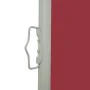 Toldo lateral retráctil de jardín rojo 100x500 cm de vidaXL, Sombrillas - Ref: Foro24-48385, Precio: 85,05 €, Descuento: %