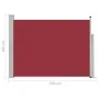 Red garden retractable side awning 100x500 cm by vidaXL, Umbrellas - Ref: Foro24-48385, Price: 83,05 €, Discount: %