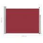 Toldo lateral retráctil de jardín rojo 100x500 cm de vidaXL, Sombrillas - Ref: Foro24-48385, Precio: 85,05 €, Descuento: %