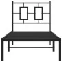 Bettgestell mit schwarzem Metallkopfteil 75x190 cm von vidaXL, Betten und Lattenroste - Ref: Foro24-374231, Preis: 64,58 €, R...