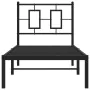 Estructura de cama con cabecero metal negro 75x190 cm de vidaXL, Camas y somieres - Ref: Foro24-374231, Precio: 64,58 €, Desc...
