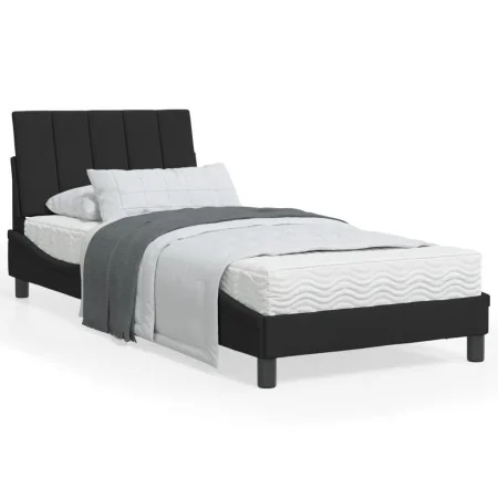 Estructura de cama con cabecero de terciopelo negro 80x200 cm de vidaXL, Camas y somieres - Ref: Foro24-3207815, Precio: 117,...