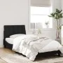 Estructura de cama con cabecero de terciopelo negro 80x200 cm de vidaXL, Camas y somieres - Ref: Foro24-3207815, Precio: 117,...