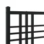 Bed frame with black metal headboard 200x200 cm by vidaXL, Beds and slatted bases - Ref: Foro24-376331, Price: 124,05 €, Disc...