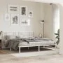 Metallbettgestell mit weißem Kopfteil 183x213 cm von vidaXL, Betten und Lattenroste - Ref: Foro24-376378, Preis: 102,29 €, Ra...