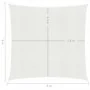 Toldo de vela blanco HDPE 160 g/m² 6x6 m de vidaXL, Sombrillas - Ref: Foro24-311224, Precio: 71,33 €, Descuento: %