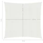 Weiße HDPE-Segelmarkise 160 g/m² 6x6 m von vidaXL, Sonnenschirme - Ref: Foro24-311224, Preis: 71,33 €, Rabatt: %