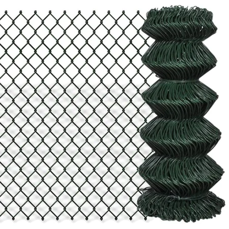 Green steel wire mesh fence 0.8x25 m by vidaXL, fence panels - Ref: Foro24-140348, Price: 79,10 €, Discount: %