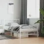 Metallbettgestell mit Kopf- und Fußteil weiß 100x200 cm von vidaXL, Betten und Lattenroste - Ref: Foro24-376288, Preis: 77,33...