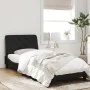 Bettgestell mit schwarzem Samtkopfteil 90x190 cm von vidaXL, Betten und Lattenroste - Ref: Foro24-3207895, Preis: 137,61 €, R...