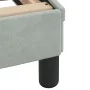 Bett mit hellgrauer Samtmatratze 90x200 cm von vidaXL, Betten und Lattenroste - Ref: Foro24-3208634, Preis: 287,48 €, Rabatt: %