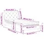 Bett mit hellgrauer Samtmatratze 90x200 cm von vidaXL, Betten und Lattenroste - Ref: Foro24-3208634, Preis: 287,48 €, Rabatt: %