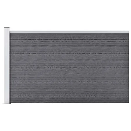Gray WPC garden fence 175x105 cm by vidaXL, fence panels - Ref: Foro24-49075, Price: 216,57 €, Discount: %