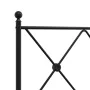 Bed frame with black metal headboard 183x213 cm by vidaXL, Beds and slatted bases - Ref: Foro24-376507, Price: 121,61 €, Disc...