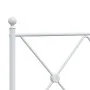 Metallbettgestell mit weißem Kopfteil 107x203 cm von vidaXL, Betten und Lattenroste - Ref: Foro24-376547, Preis: 77,74 €, Rab...