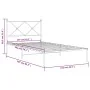 Metallbettgestell mit weißem Kopfteil 107x203 cm von vidaXL, Betten und Lattenroste - Ref: Foro24-376547, Preis: 77,74 €, Rab...
