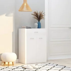 White plywood shoe cabinet 60x35x84 cm by vidaXL, Shoe racks and shoe organizers - Ref: Foro24-801071, Price: 88,11 €, Discou...
