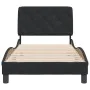 Bed frame with black velvet headboard 80x200 cm by vidaXL, Beds and slatted bases - Ref: Foro24-3207889, Price: 123,03 €, Dis...