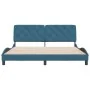 Estructura de cama con cabecero terciopelo azul 180x200 cm de vidaXL, Camas y somieres - Ref: Foro24-3207939, Precio: 229,63 ...