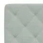 Bed with light gray velvet mattress 100x200 cm by vidaXL, Beds and slatted bases - Ref: Foro24-3208640, Price: 315,02 €, Disc...
